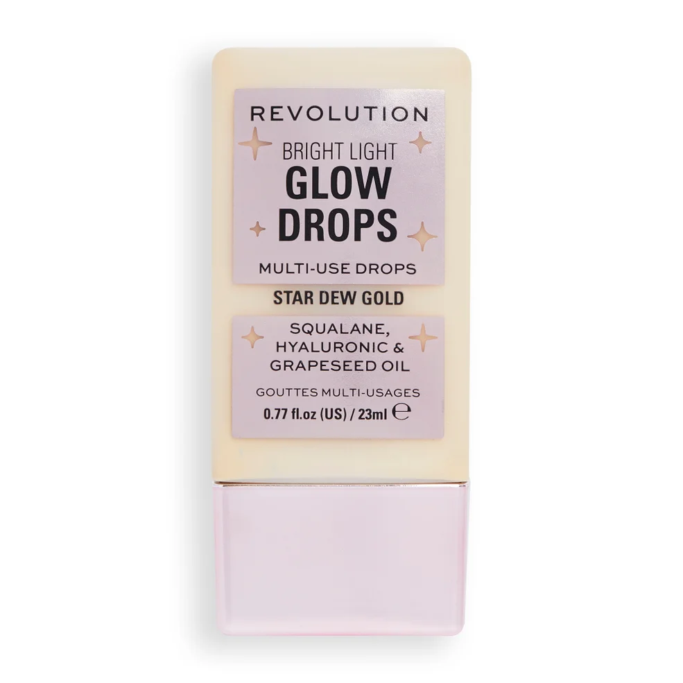 Makeup Revolution Bright Light Glow Drops - Golden Star Dew Zdjęcie 1