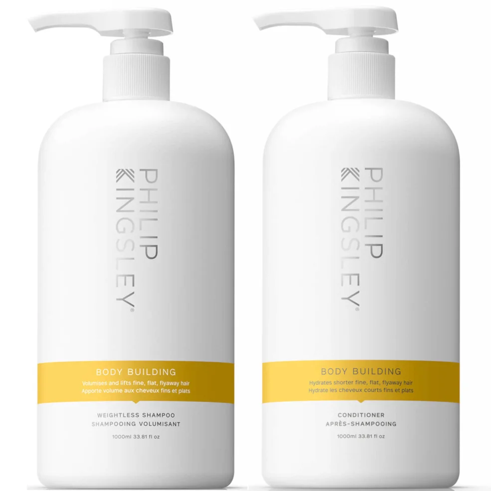 Philip Kingsley Body Building Shampoo 1000ml and Body Building Conditioner 1000ml Zdjęcie 1