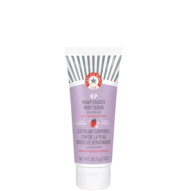 First Aid Beauty KP Bump Eraser Fresh Strawberry Body Scrub with 10% AHA wygładzający skórę peeling do ciała z kwasem AHA 56,7 g