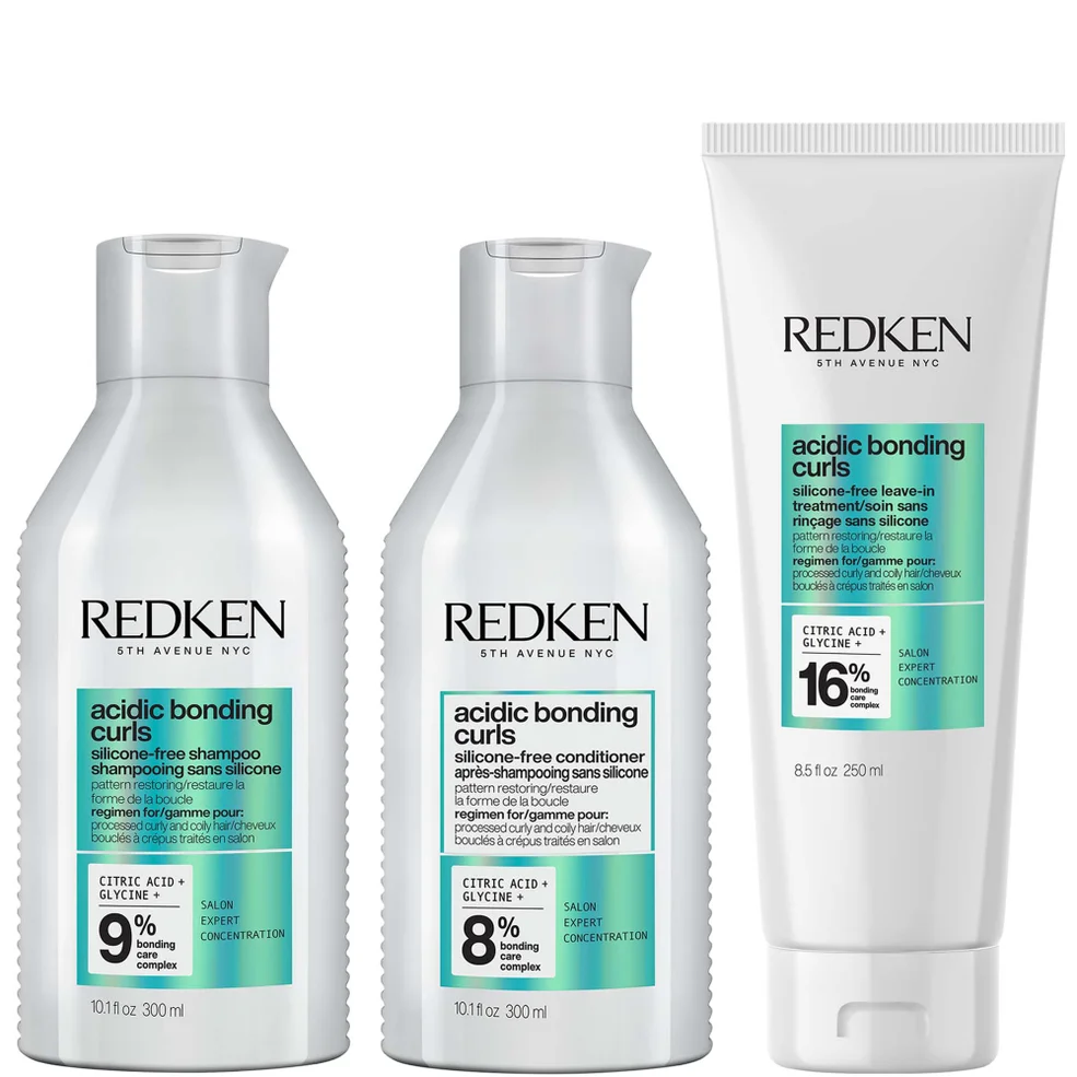 Redken Acidic Bonding Curls Silicone-Free Shampoo Conditioner and Leave-In Routine for Damaged Curls and Coils Zdjęcie 1