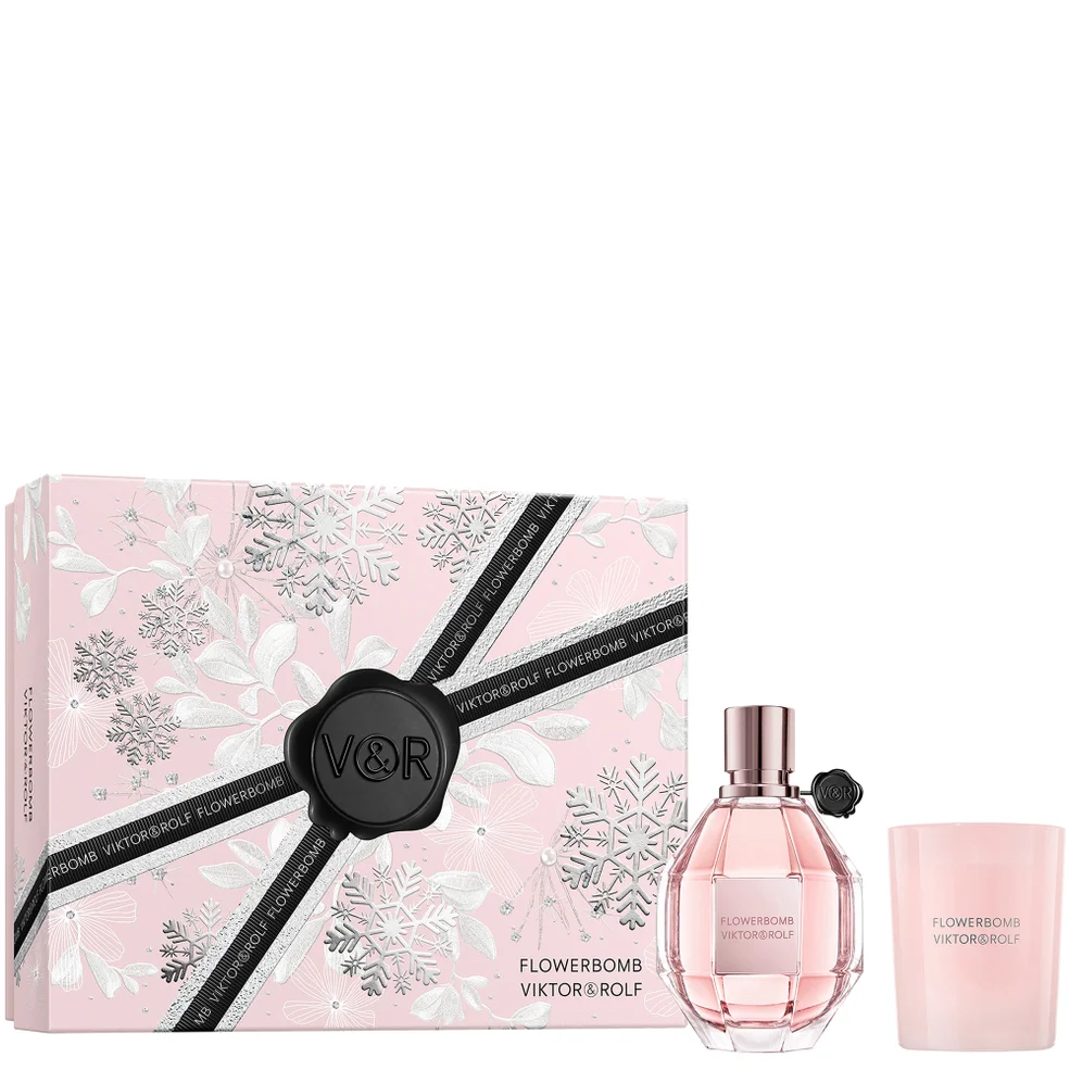 Viktor & Rolf Flowerbomb Eau De Parfum 100ml Candle Gift Set Zdjęcie 1