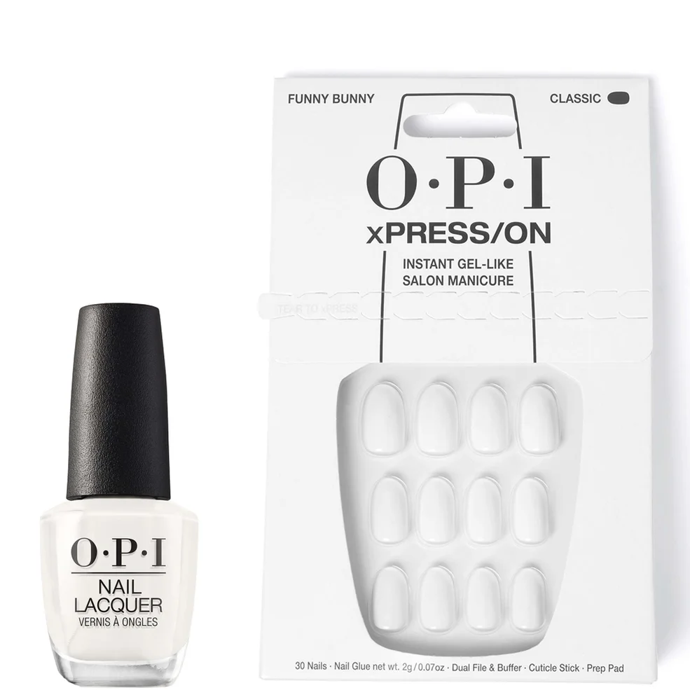OPI xPRESS/ON Funny Bunny EXCLUSIVE and Funny Bunny Nail Polish Bundle Zdjęcie 1