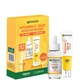 Garnier Vitamin C Brightening Serum & Glow UV Fluid SPF 50+ Face Duo Set