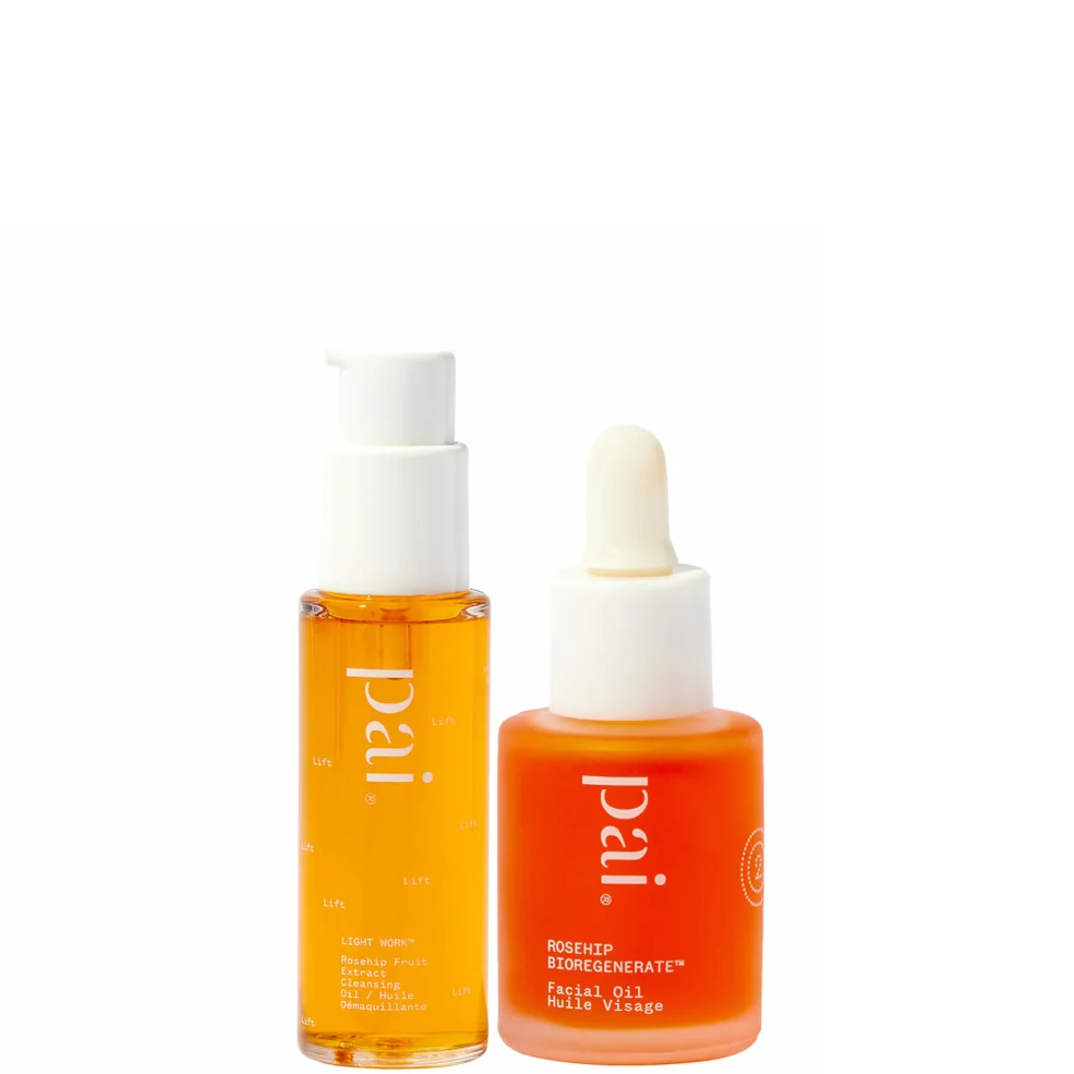 Pai Skincare Rosehip Bioregenerate Oil 10ml and Light Work Rosehip Cleansing Oil 28ml Duo Zdjęcie 1