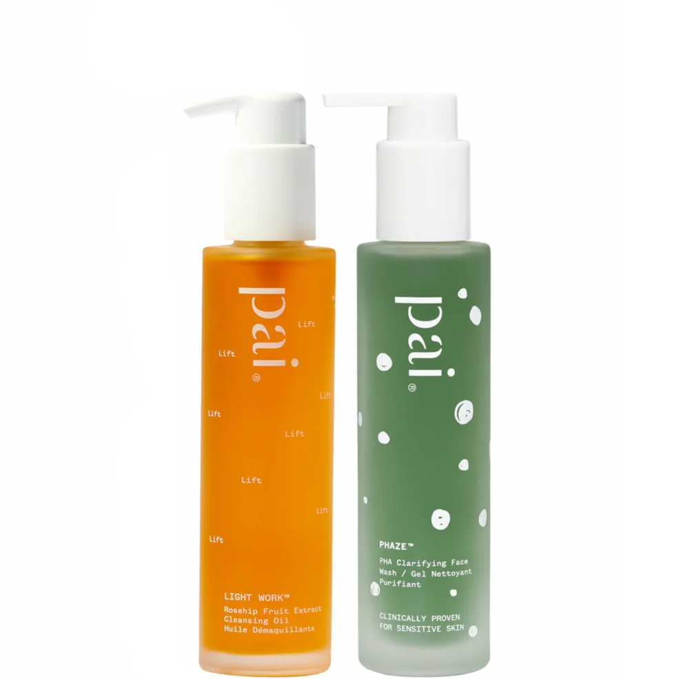 Pai Skincare Double Cleanse Duo - Light Work Rosehip Cleansing Oil 100ml and Phaze Rebalancing PHA Cleanser 100ml Zdjęcie 1