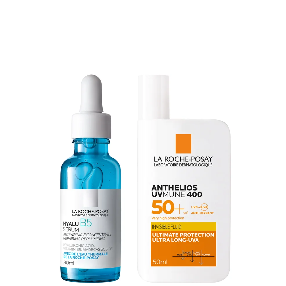 La Roche-Posay Daily Replump and Protect Set: Hyalu B5 Hyaluronic Acid Serum + SPF50+ Zdjęcie 1