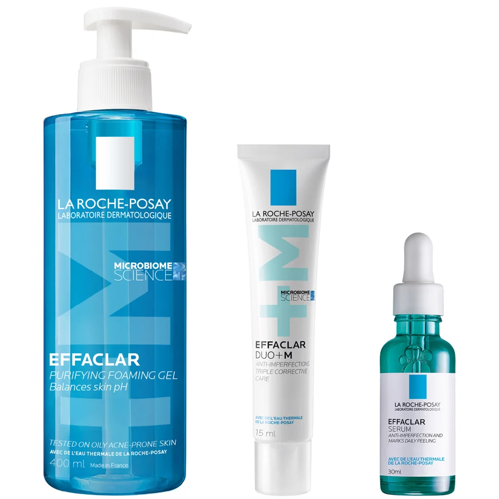La Roche-Posay Breakout-Fighting Set- High Strength: Effaclar Cleanser, Serum and Corrective Care Zdjęcie 1