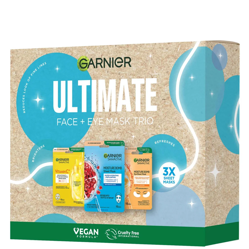 Garnier Ultimate Face and Eye Mask Trio Giftset Zdjęcie 1