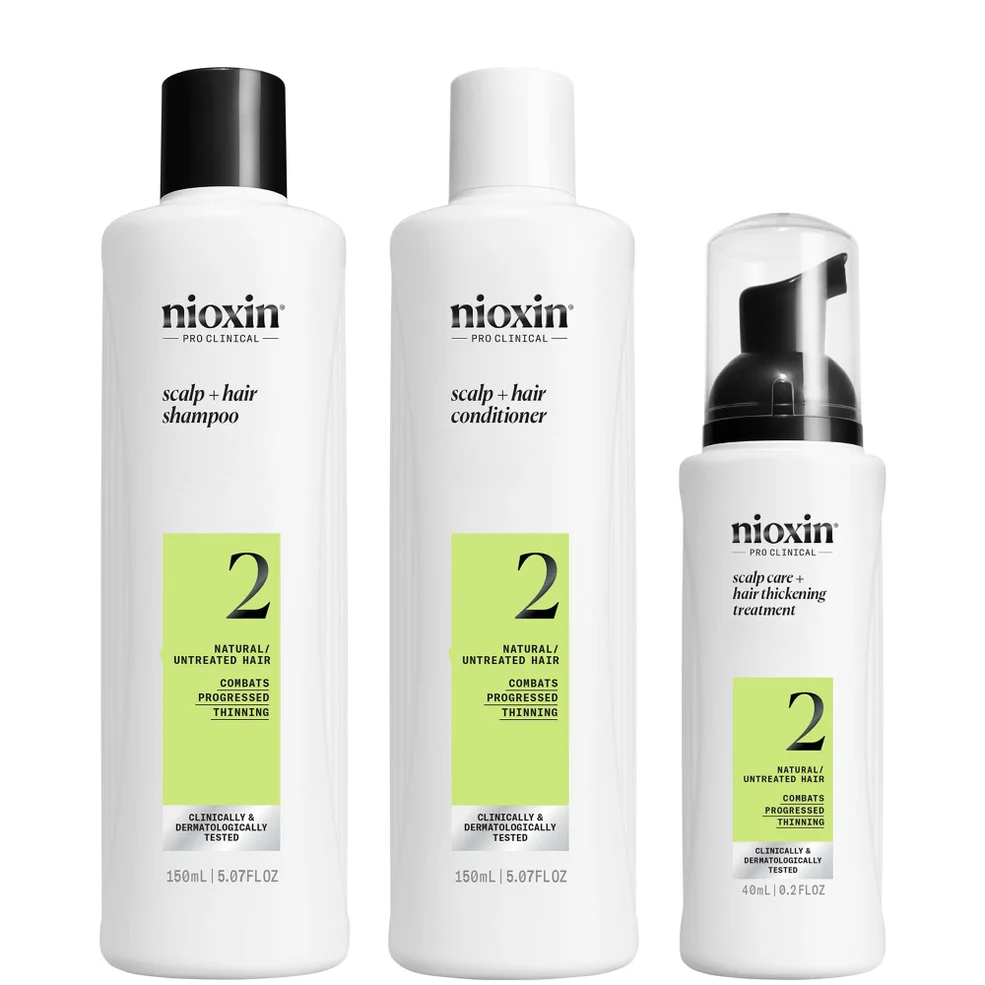 NIOXIN Scalp and Hair Thickening System 2 for Natural Hair with Progressed Thinning Trial Kit Zdjęcie 1