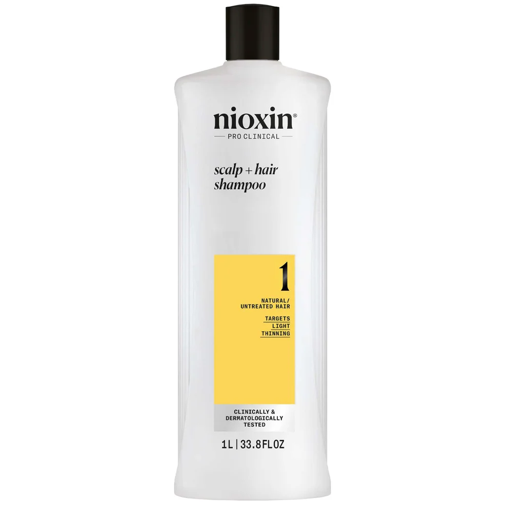 NIOXIN Scalp and Hair Thickening System 1 Shampoo for Natural Hair with Light Thinning 1L Zdjęcie 1