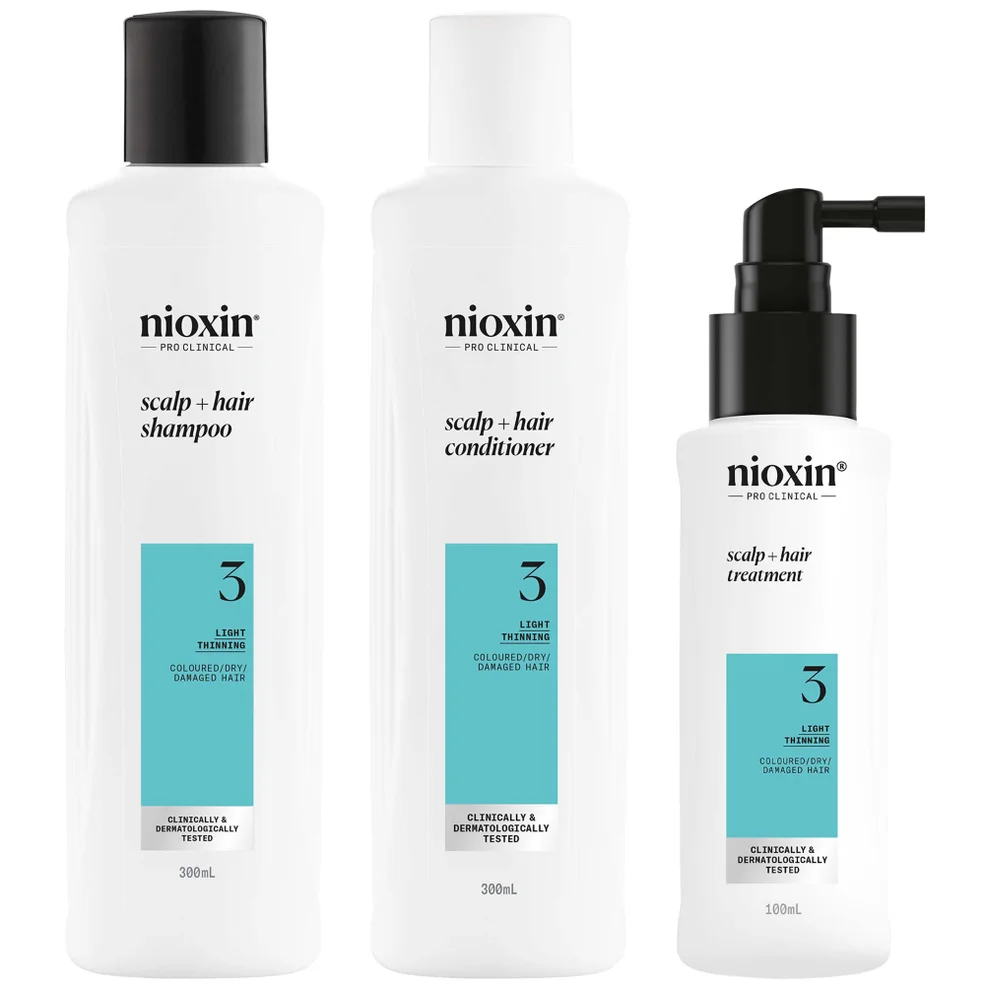 NIOXIN Scalp and Hair Thickening System 3 for Coloured Dry and Damaged Hair with Light Thinning Loyalty Kit Zdjęcie 1