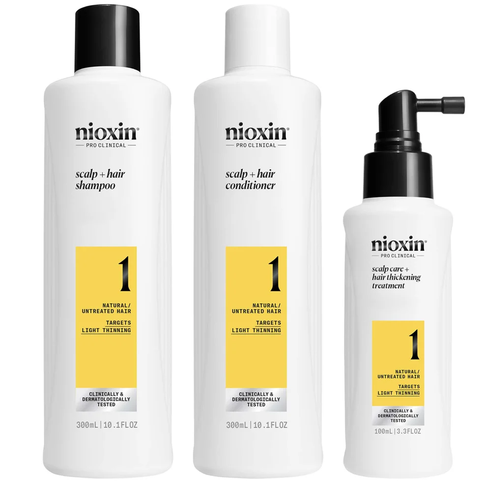 NIOXIN Scalp and Hair Thickening System 1 for Natural Hair with Light Thinning Loyalty Kit Zdjęcie 1