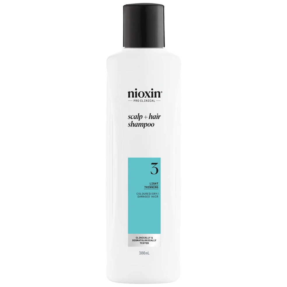 NIOXIN Scalp and Hair Thickening System 3 Shampoo for Coloured Dry and Damaged hair with Light Thinning 300ml Zdjęcie 1