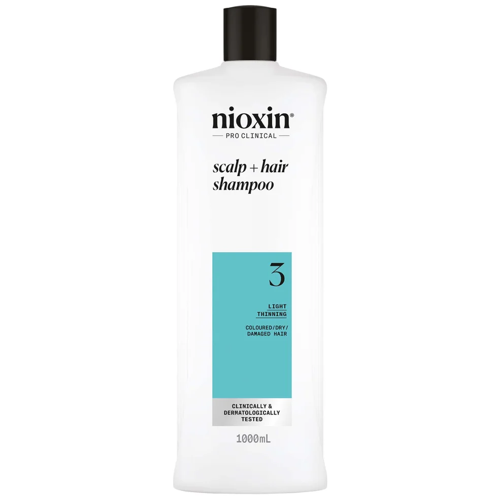 NIOXIN Scalp and Hair Thickening System 3 Shampoo for Coloured Dry and Damaged Hair with Light Thinning 1L Zdjęcie 1