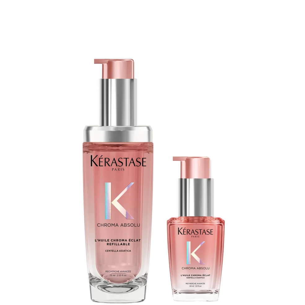 Kérastase Chroma Absolu Refillable Hair Oil 75ml And 30ml Duo For Colour Treated Hair Zdjęcie 1