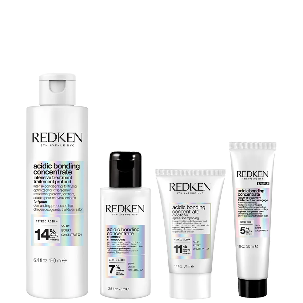 Redken Acidic Bonding Concentrate Pre-Treatment 150ml, Mini Shampoo 75ml, Mini Conditioner 50ml Gift Set and Mini Leave-In 30ml Zdjęcie 1