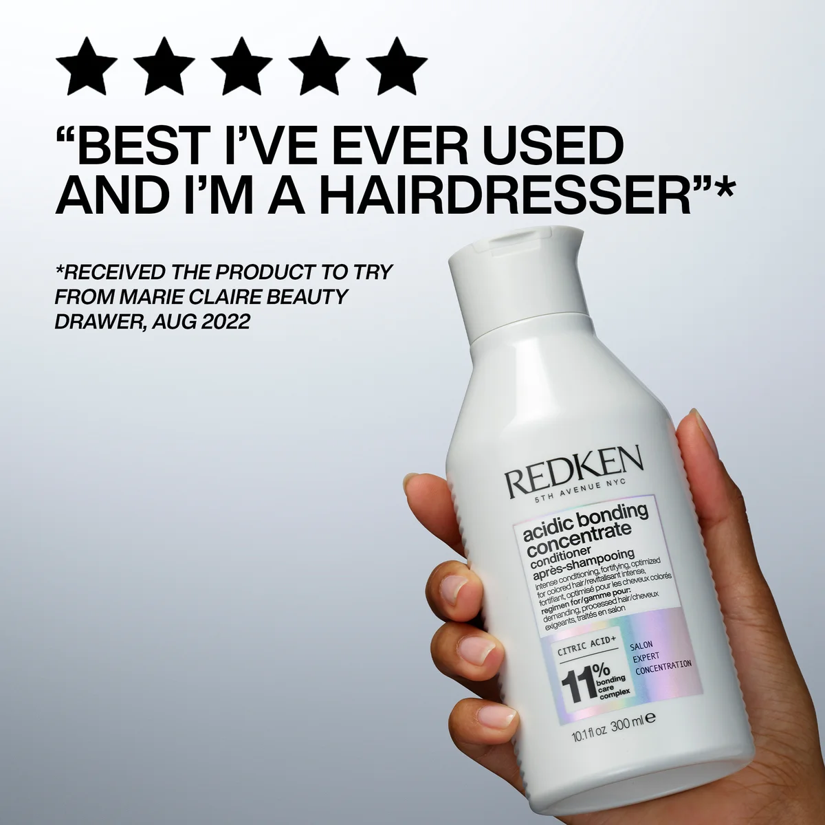 Redken Acidic Bonding Concentrate Pre-Treatment 190ml, Shampoo and Conditioner 300ml Bundle for Damaged Hair Bundle Zdjęcie 9