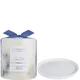 The White Company Sea Salt Botanical Candle and Plate - Medium