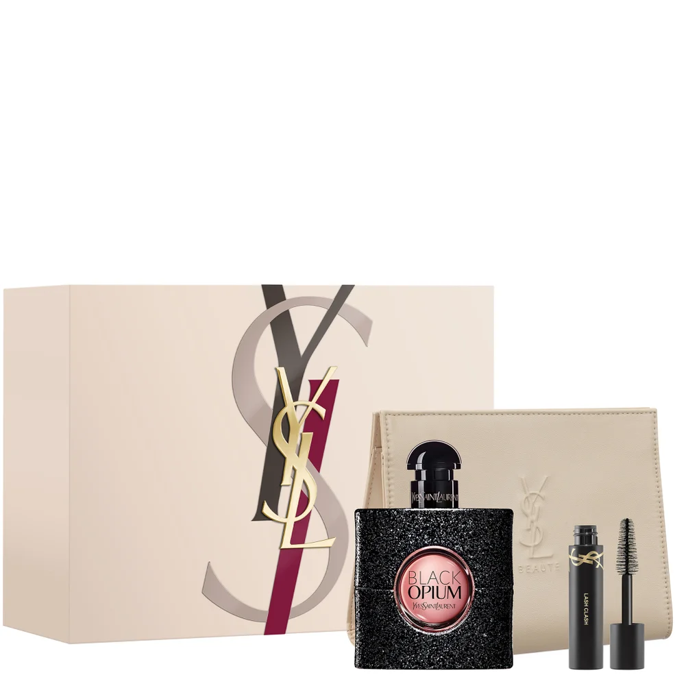 Yves Saint Laurent Black Opium Eau de Parfum 50ml + Mini Lash Clash + Pouch Set Zdjęcie 1