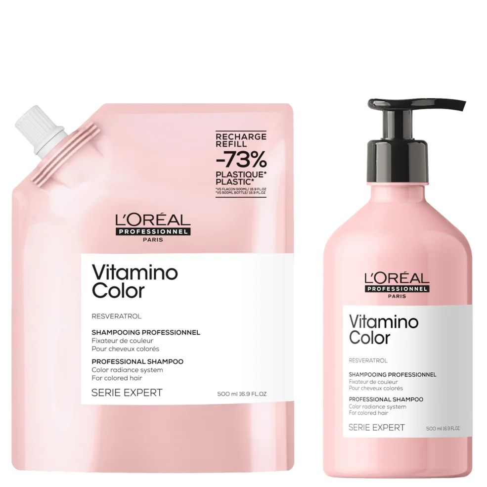 L’Oréal Professionnel Vitamino Color Shampoo 500ml and Refill Pack 500ml for coloured hair Zdjęcie 1