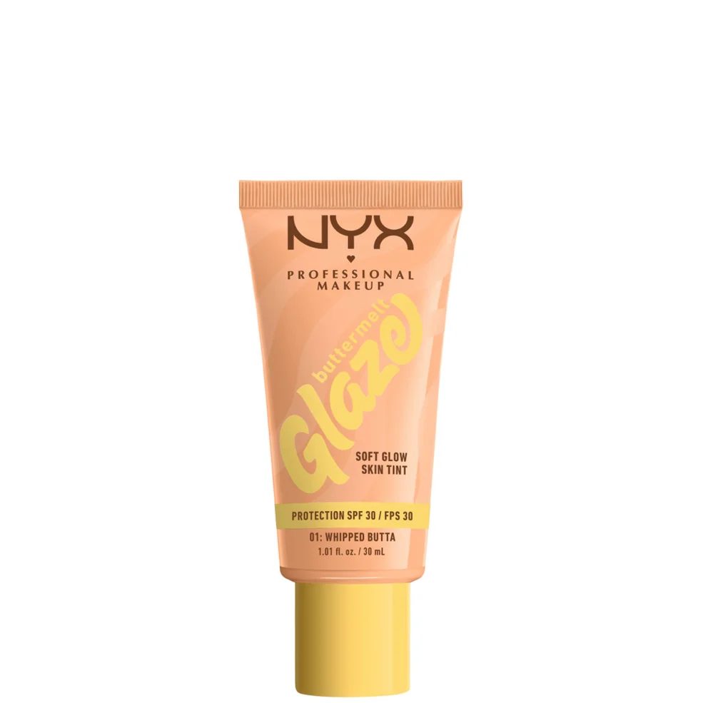 NYX Professional Makeup Buttermelt Glaze Soft Glow Skin Tint + SPF/FPS 30 Foundation (Various Shades) Zdjęcie 1