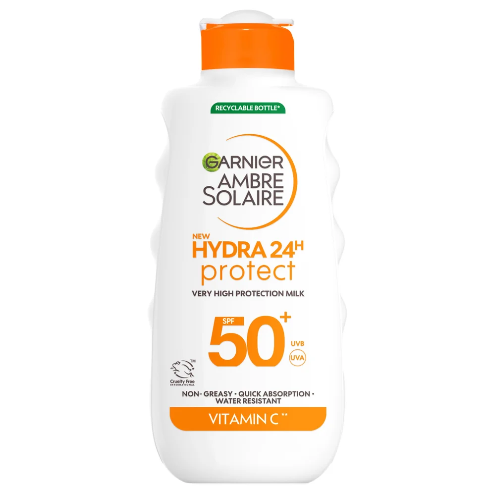 Garnier Ambre Solaire SPF 50+ Hydra 24 Hour Hydrating Sun Cream Lotion With Vitamin C,175ml Zdjęcie 1