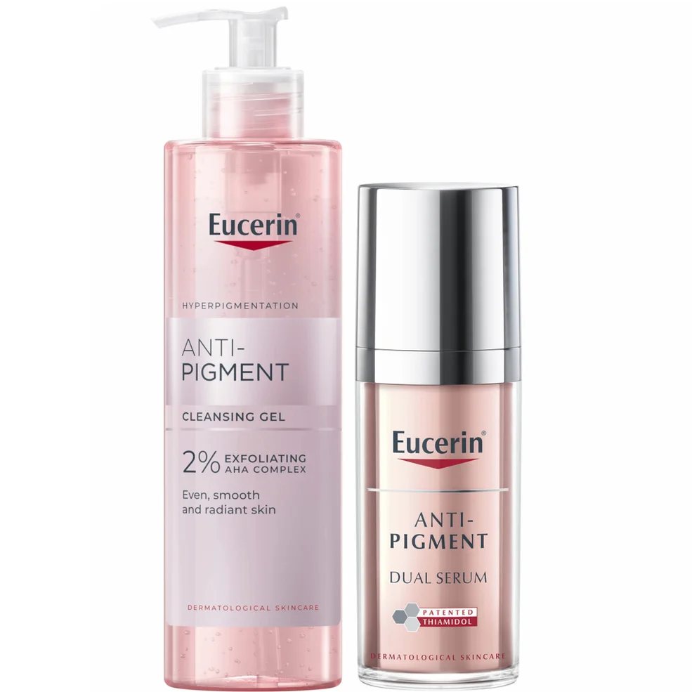 Eucerin Anti-Pigment Cleansing Gel 200ml & Dual Face Serum 30ml for Pigmentation and Dark Spots Bundle Zdjęcie 1