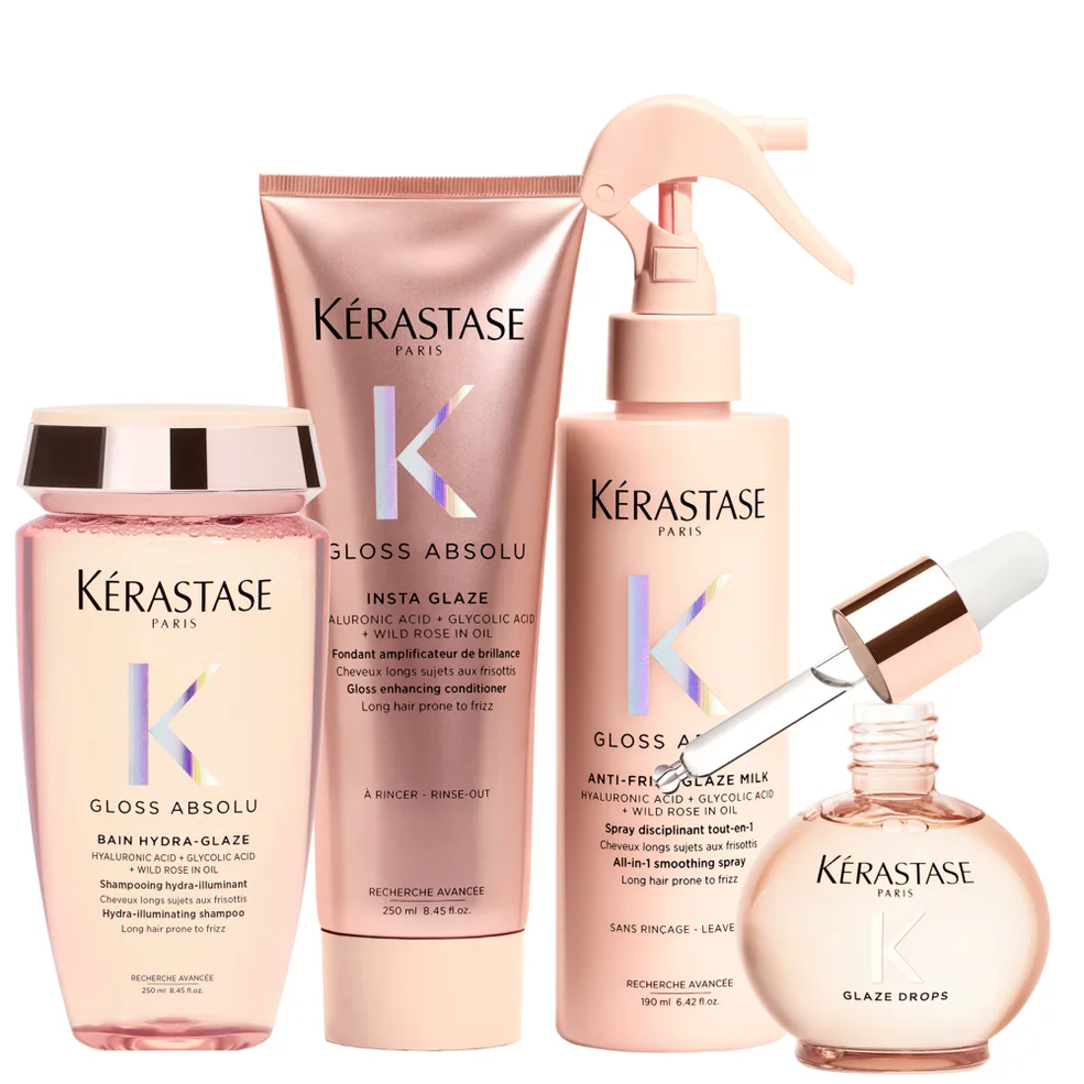 Kérastase Gloss Absolu Shampoo, Conditoner, Milk and Oil Bundle Zdjęcie 1
