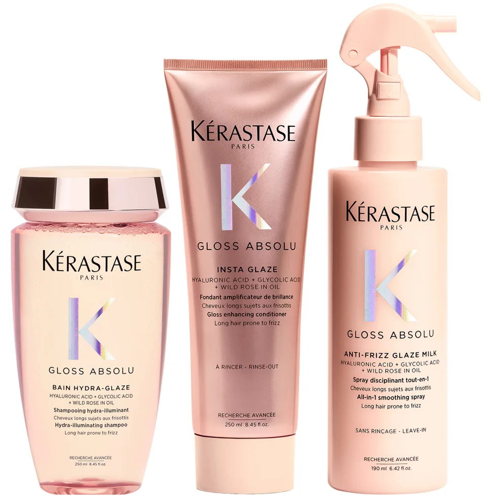 Kérastase Gloss Absolu Shampoo, Conditoner and Milk Bundle Zdjęcie 1
