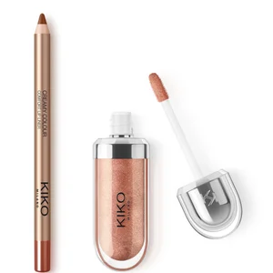 KIKO Milano 3D Hydra Lip Combo (Various Shades) - Option Golden Gaze