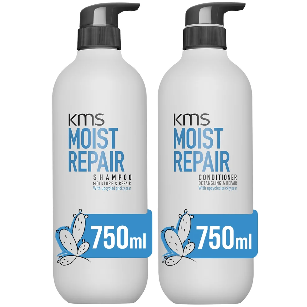 KMS Supersize Moist Repair Hair Rescue Shampoo and Conditioner Bundle for Dry and Damaged Hair Zdjęcie 1
