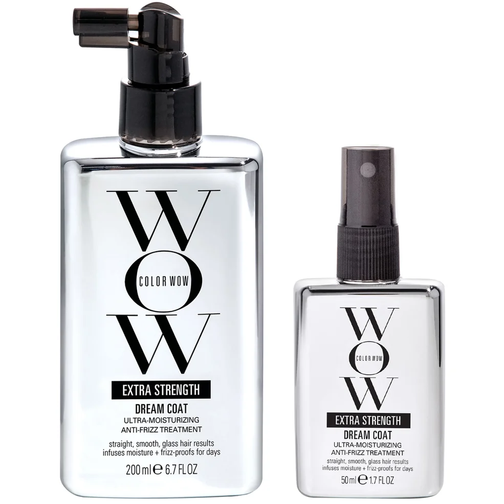 Color Wow Extra Strength Dream Coat Ultra Moisturizing Anti Frizz Treatment Home and Away Duo Zdjęcie 1