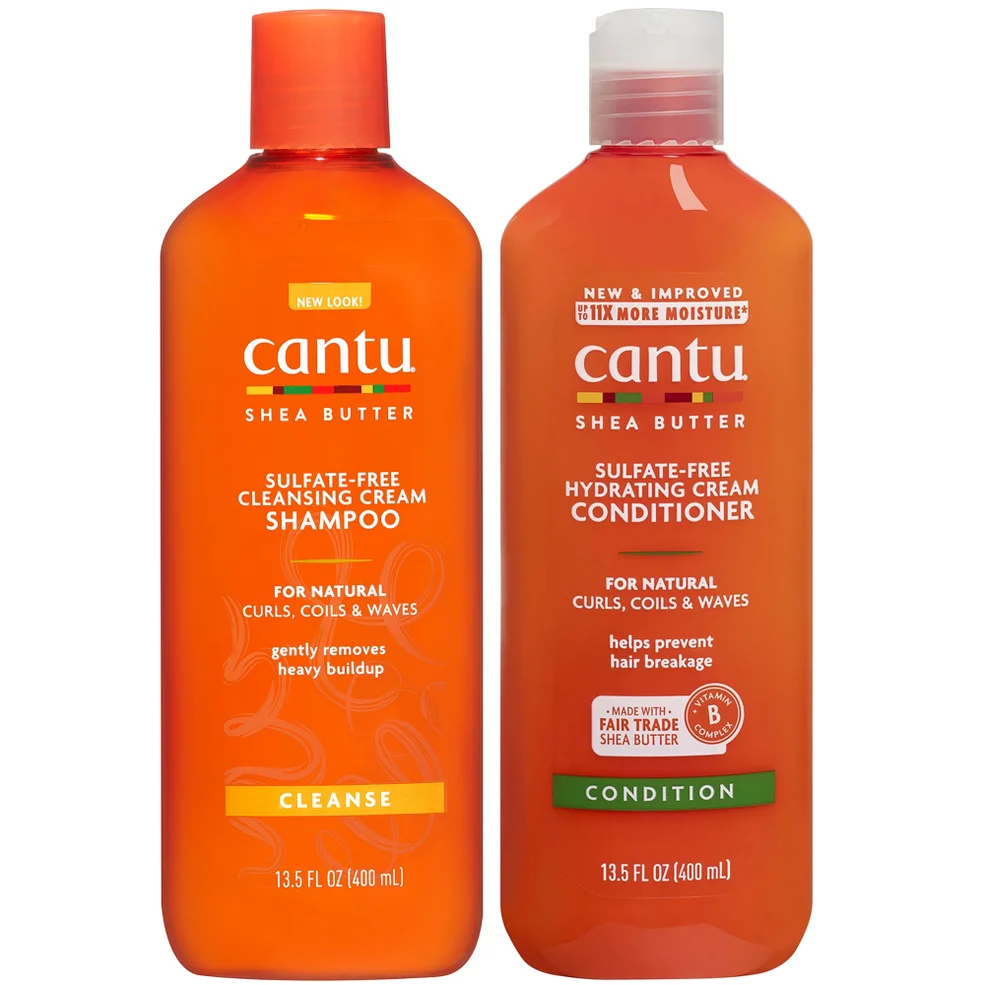 Cantu Shea Butter Cleansing Cream Shampoo & Hydrating Conditioner 400ml Zdjęcie 1