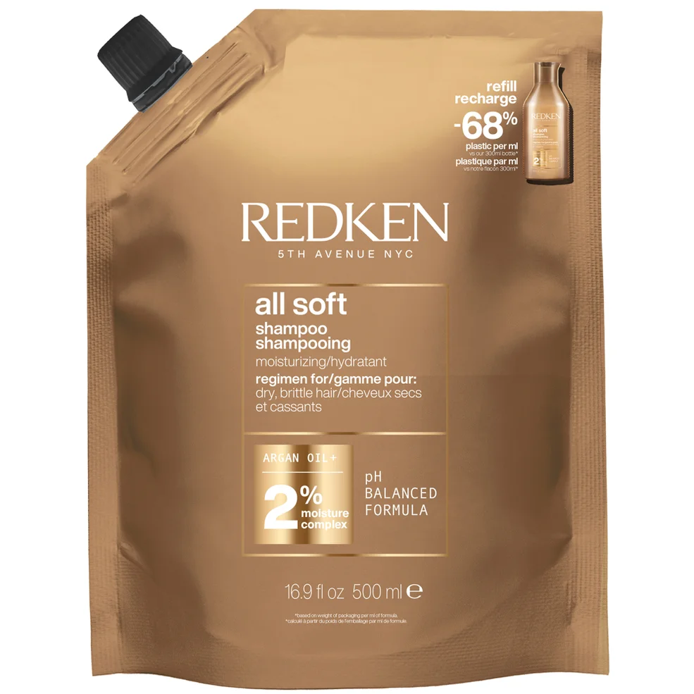 Redken All Soft Shampoo Refill Pouch 500ml Zdjęcie 1