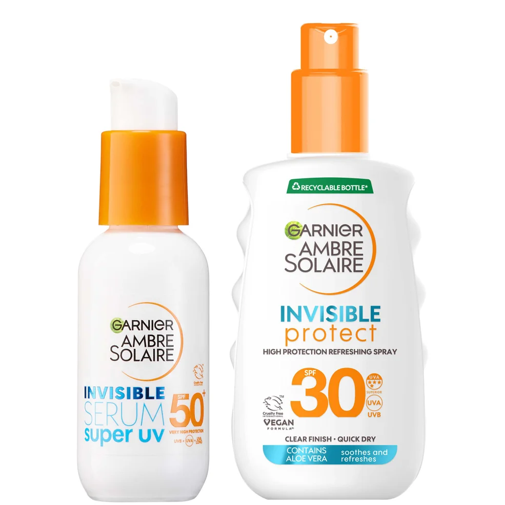 Garnier Ambre Solaire Invisible Sun Protection SPF Face & Body Bundle Zdjęcie 1