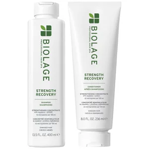 Biolage Strength Recovery Shampoo 400ml and Conditioner 236ml Duo - undefined undefined