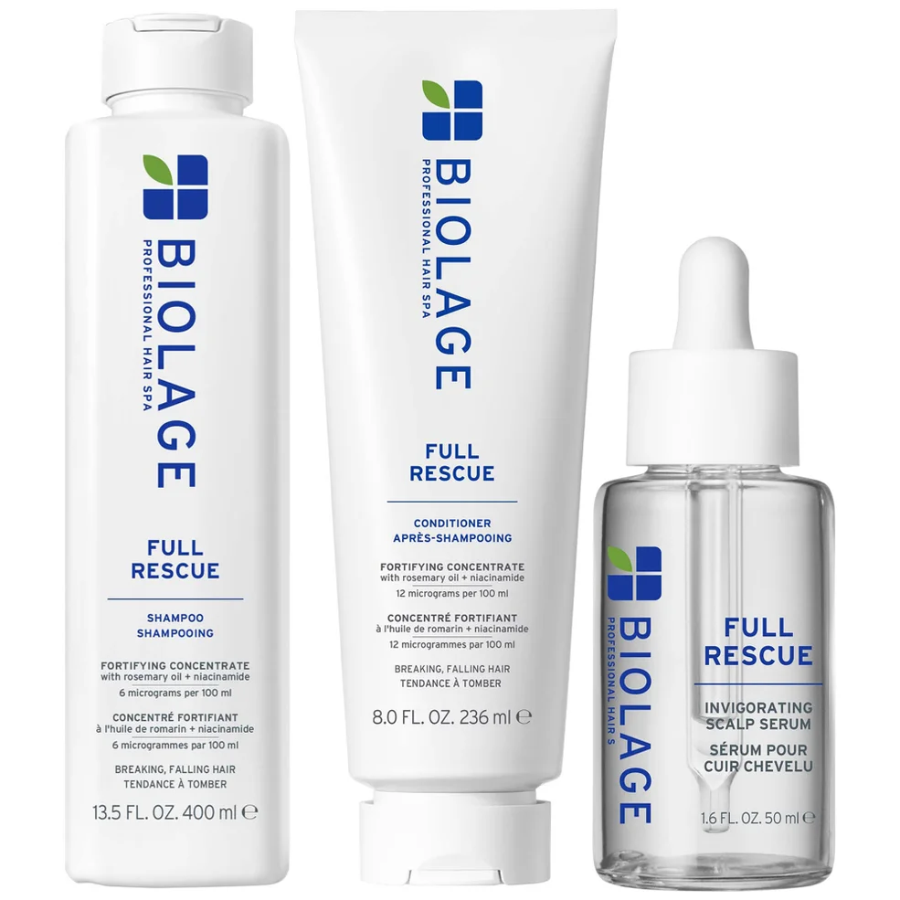 Biolage Full Rescue Shampoo 400ml, Conditioner 236ml and Oil-Balancing Serum 50ml Bundle Zdjęcie 1
