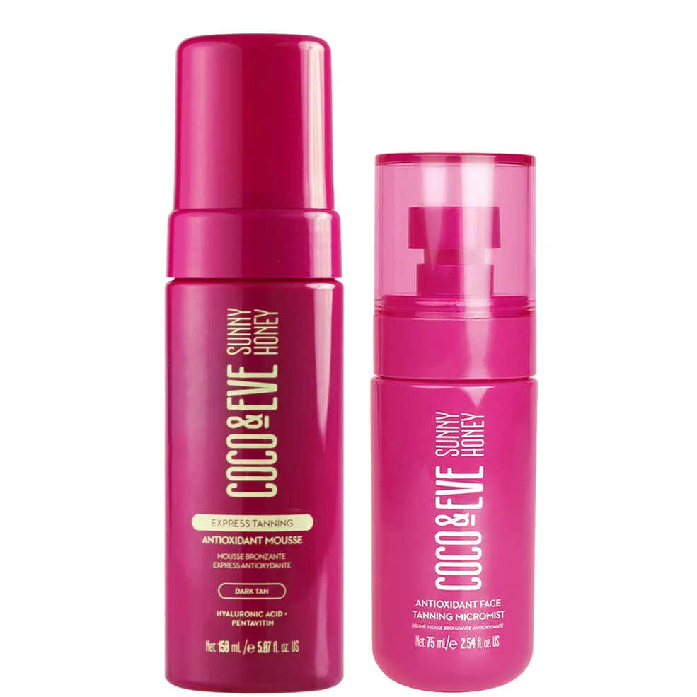 Coco & Eve Face Tanning Micromist and Antioxidant Express Tanning Mousse Bundle Zdjęcie 1