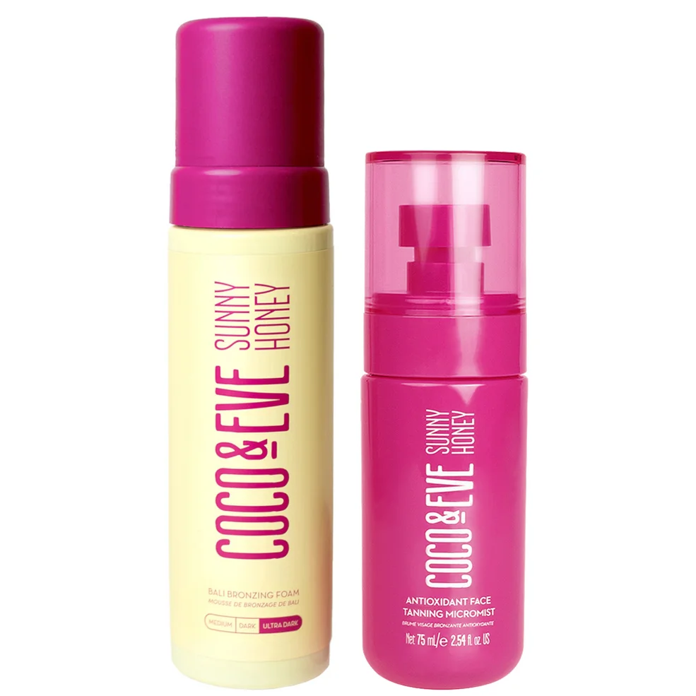 Coco & Eve Bali Bronzing Foam and Face Tanning Micromist Bundle Ultra Dark Zdjęcie 1