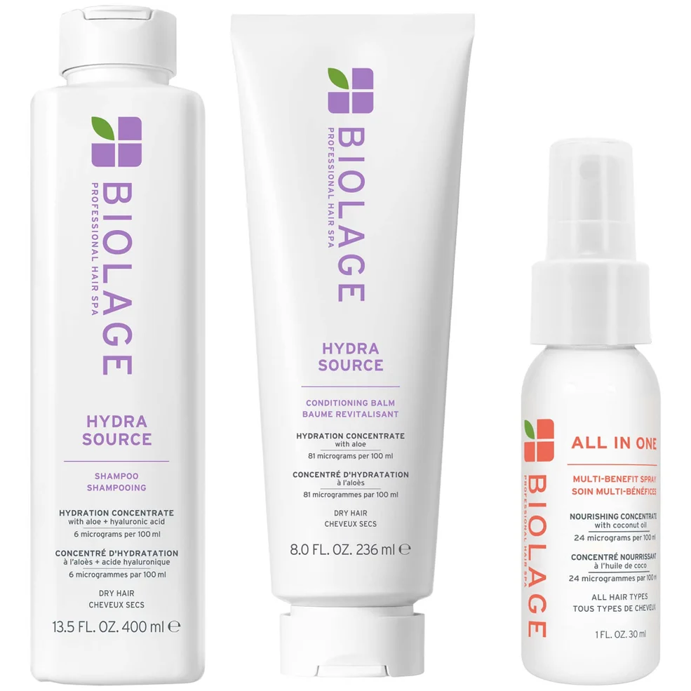 Biolage Hydra Source Shampoo 400ml and Conditioner 236ml and Mini All-In-One Spray 45ml Zdjęcie 1