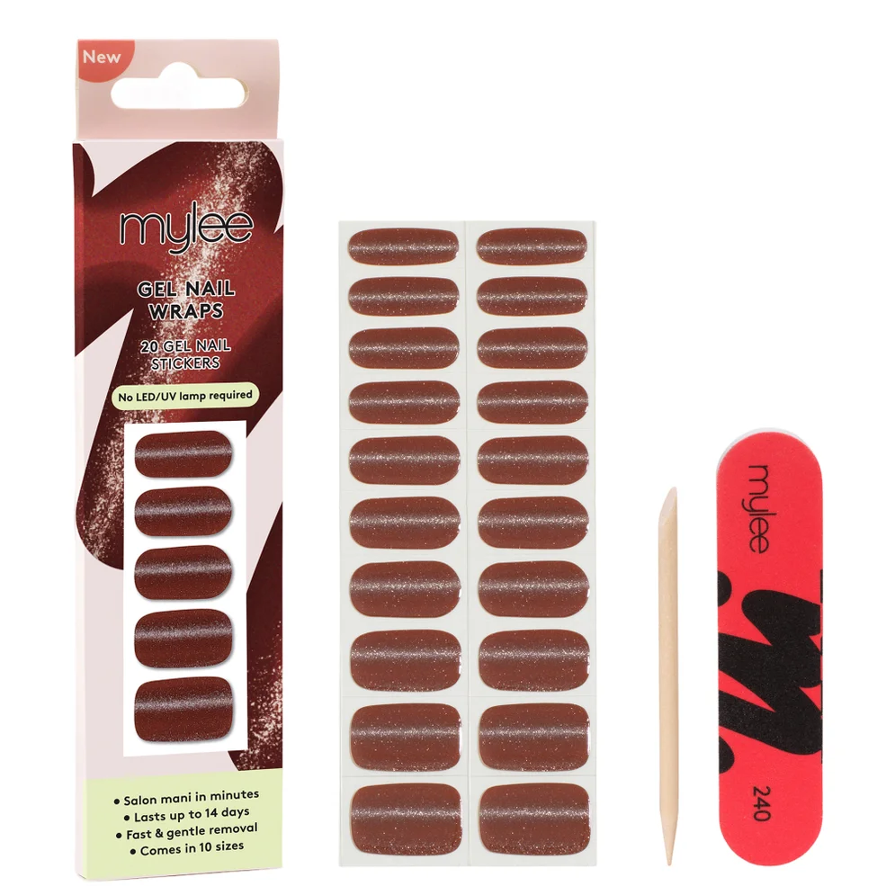 Mylee Gel Nail Wraps - Red Hot Gossip Zdjęcie 1